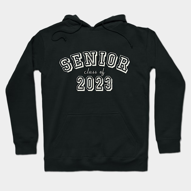 Seior 2023 Vintage College Text Hoodie by tropicalteesshop